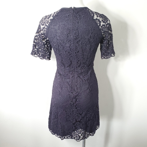 Madewell Navy Lace Short Sleeve Dress 2 - Picture 3 of 5